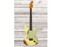 Fender Custom Shop Limited Edition 60 Dualmag II Stratocaster Super Heavy Relic Aged Vintage White Fender Custom Shop Limited Edition 60 Dualmag II Stratocaster Super Heavy Relic Aged Vintage White